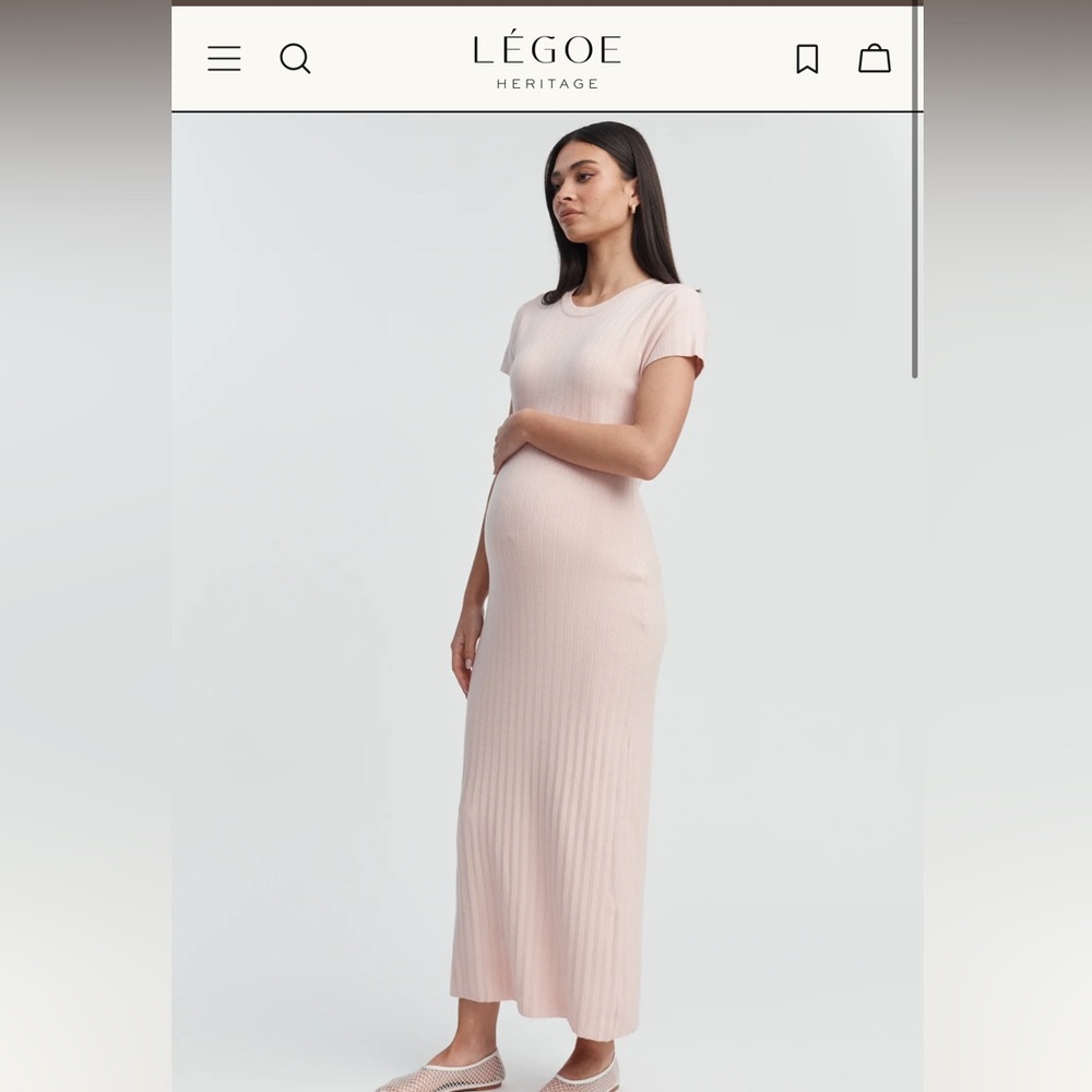 Legoe Heritage Soft Pink Maxi Dress